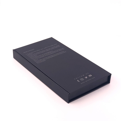 SGS G7 FSC صندوق تغليف الهاتف الذكي صندوق هدايا أسود مغناطيسي 0.3 كجم