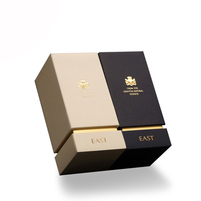 شراء Pancific Pantone Perfume Bottle Gold Foil Gift Boxes Matt Coated online manufacture
