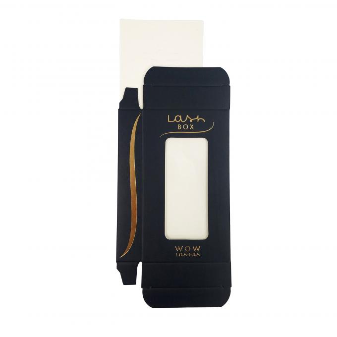 Pantone Small Flat Gift Eyelash Magnetic Box UVI Hot Stamping 1